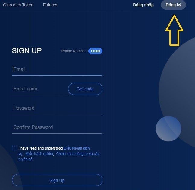 Hướng Dẫn Đăng Ký và Sử Dụng Sàn OKEX Cập Nhật Mới Nhất 2024 11 Chọn “Đăng ký” và điền các thông tin theo yêu cầu của sàn giao dịch OKEx